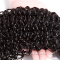 卸売ミンクバージンヘアはブラジルのキューティクルアライメントキンキーカーリー人間の髪の束ベンダーを編むベンダー